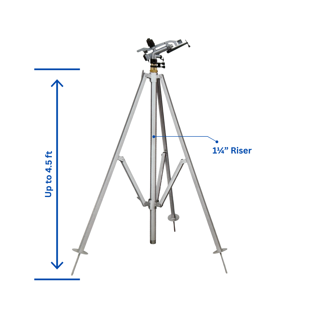 1-1/4" Rain Silver Sprinkler Stand